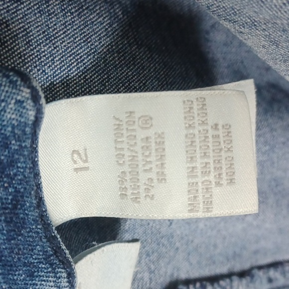 Vintage High Waisted Liz Claiborne Capri Jeans Size 12, front pockets - Picture 7 of 8